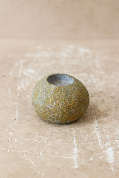 River Stone Candle Holder - 62B.4