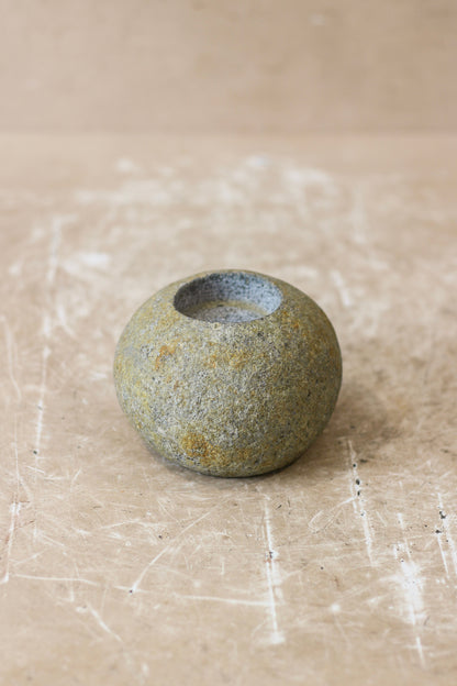River Stone Candle Holder - 62B.4