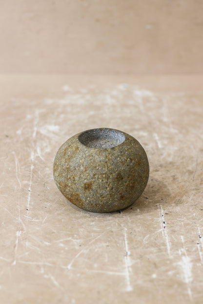 River Stone Candle Holder - 62B.6