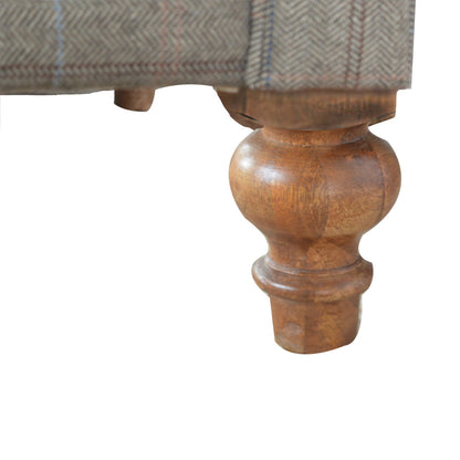Multi Tweed 2 Seat Chesterfield   BlissVeranda