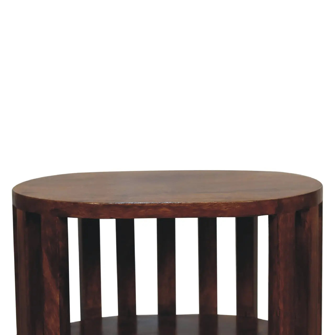 Ariella Double Shelf Chestnut Bedside   BlissVeranda