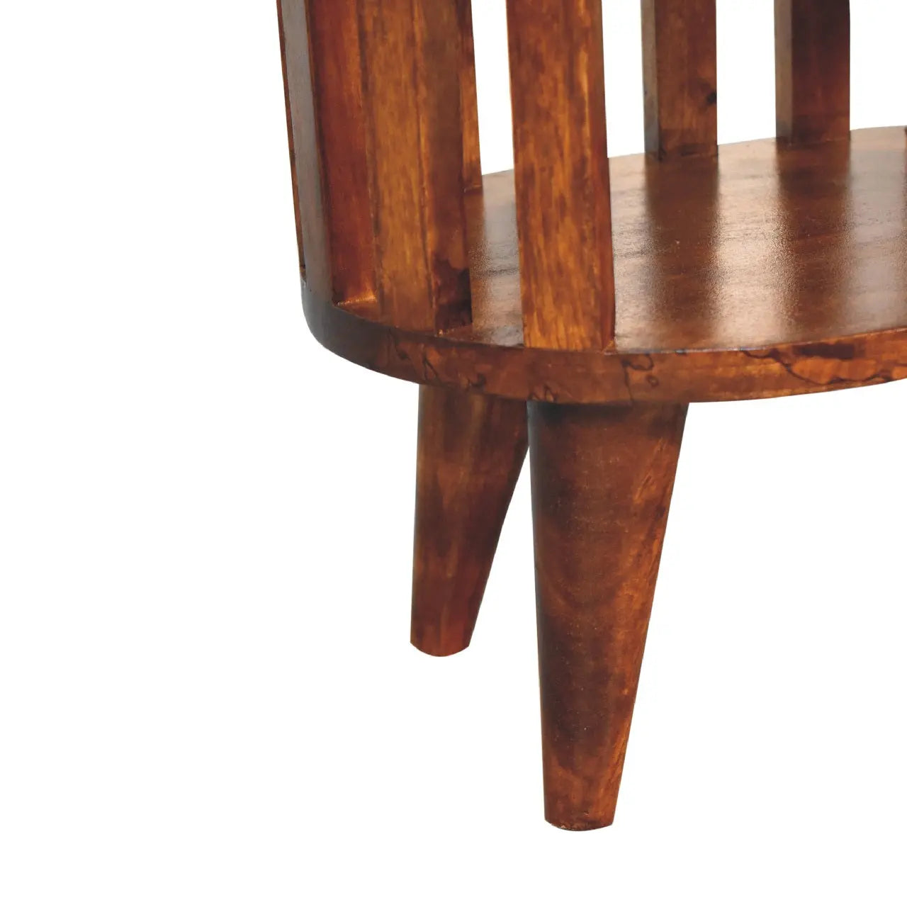 Ariella Double Shelf Chestnut Bedside   BlissVeranda