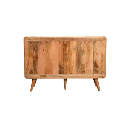 Artisan Furniture Large Curved Oak-ish Chest