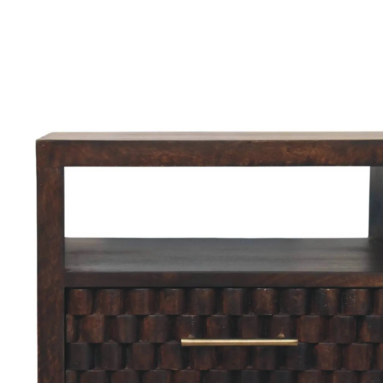 Cadiz Carved Bedside Table   BlissVeranda