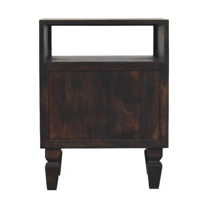 Cadiz Carved Bedside Table   BlissVeranda