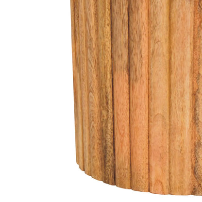 Fluted Marble Side Table