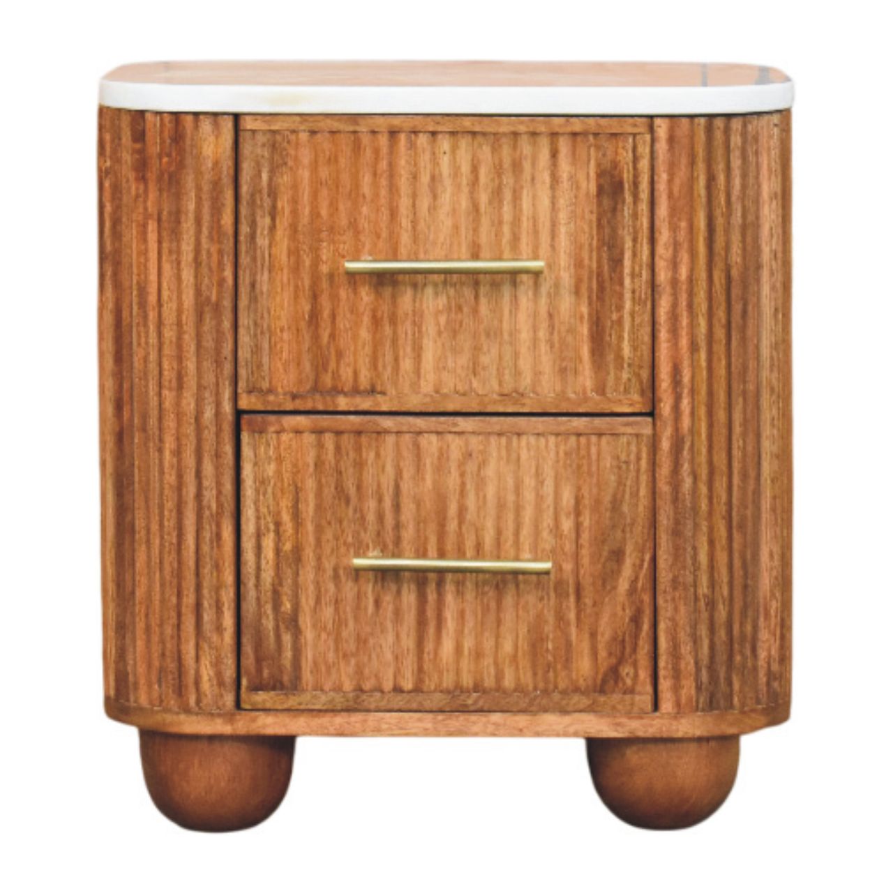 Aurora Marble Bedside   BlissVeranda