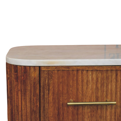 Aurora Marble Bedside   BlissVeranda