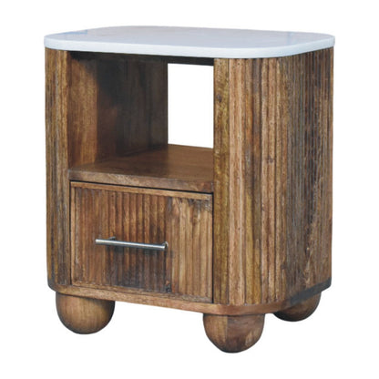 Beaumont Marble Bedside   BlissVeranda
