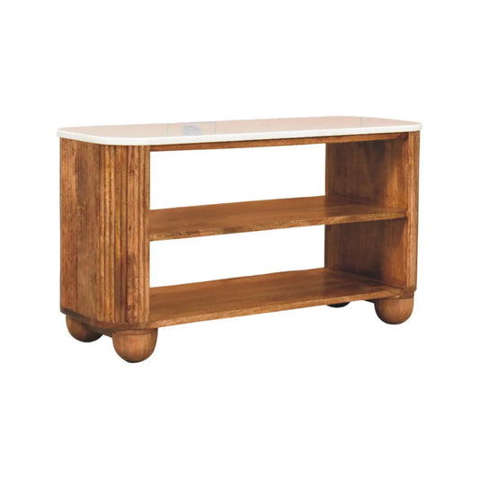Beaumont Marble Shoe Bench   BlissVeranda