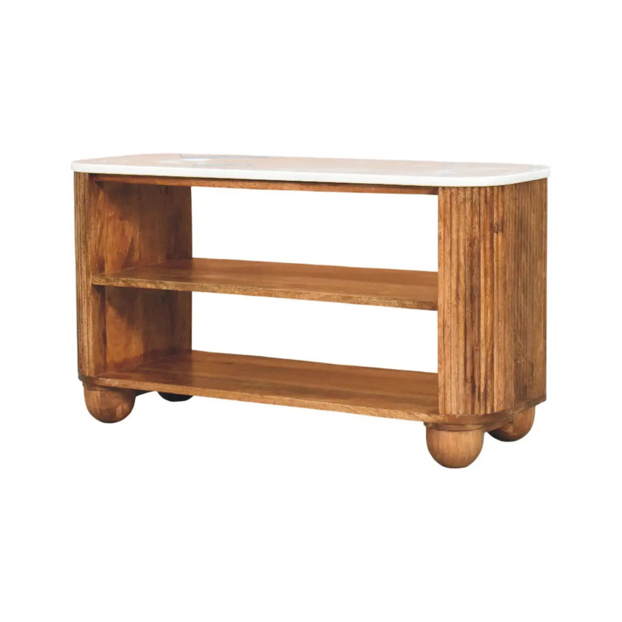 Beaumont Marble Shoe Bench   BlissVeranda