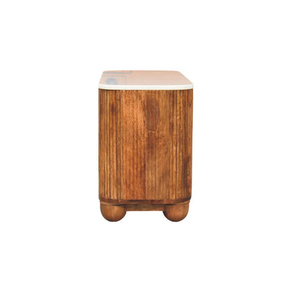 Beaumont Marble Shoe Bench   BlissVeranda