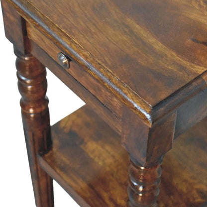 Tall Turned Leg Side Table