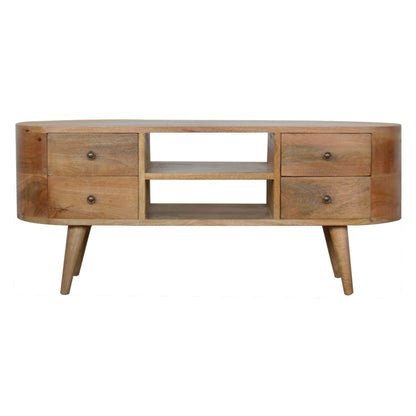 Rounded Entertainment Unit   BlissVeranda