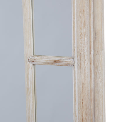 Wooden ladder against a gray background