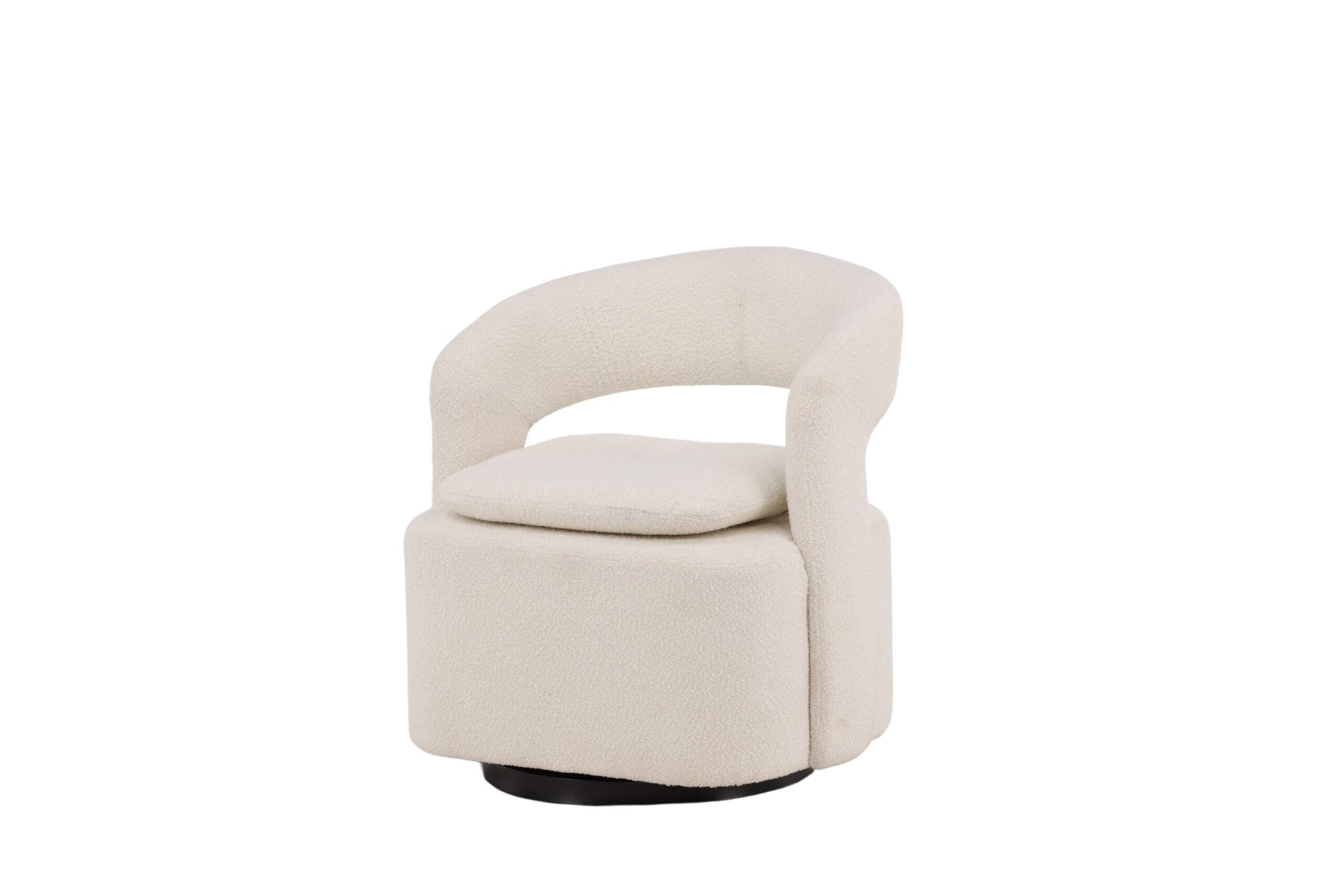 Laurel Single Sofa White Boucle   BlissVeranda