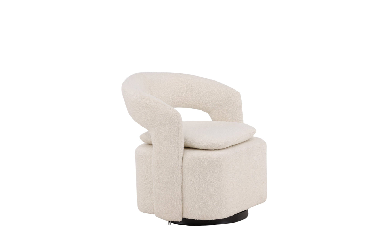 Laurel Single Sofa White Boucle   BlissVeranda