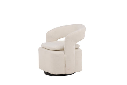Laurel Single Sofa White Boucle   BlissVeranda