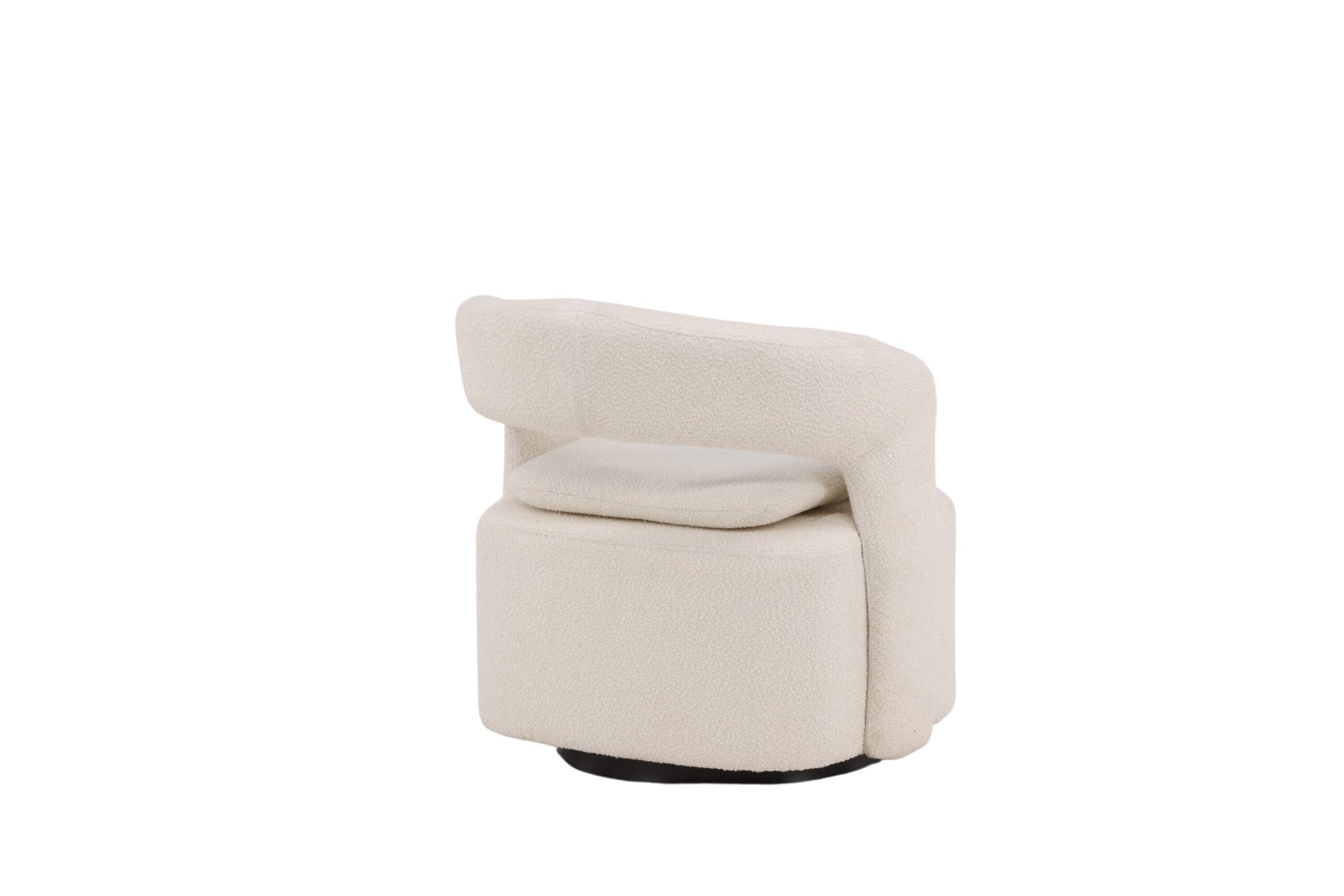 Laurel Single Sofa White Boucle   BlissVeranda