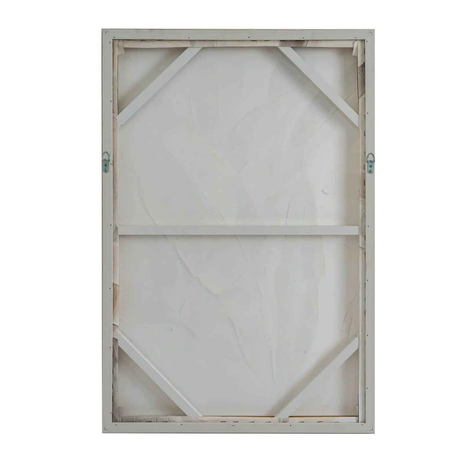 White window frame with glass on a white background
