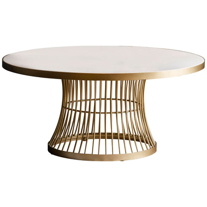 Luxury Gallery Pickford Champagne Marble Top Coffee Table