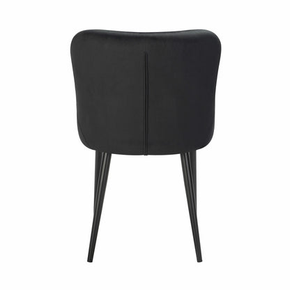 Luxury Indus Valley Kia Ceramic Extending Dining Table + 6 Black Chairs, Seats 6-8