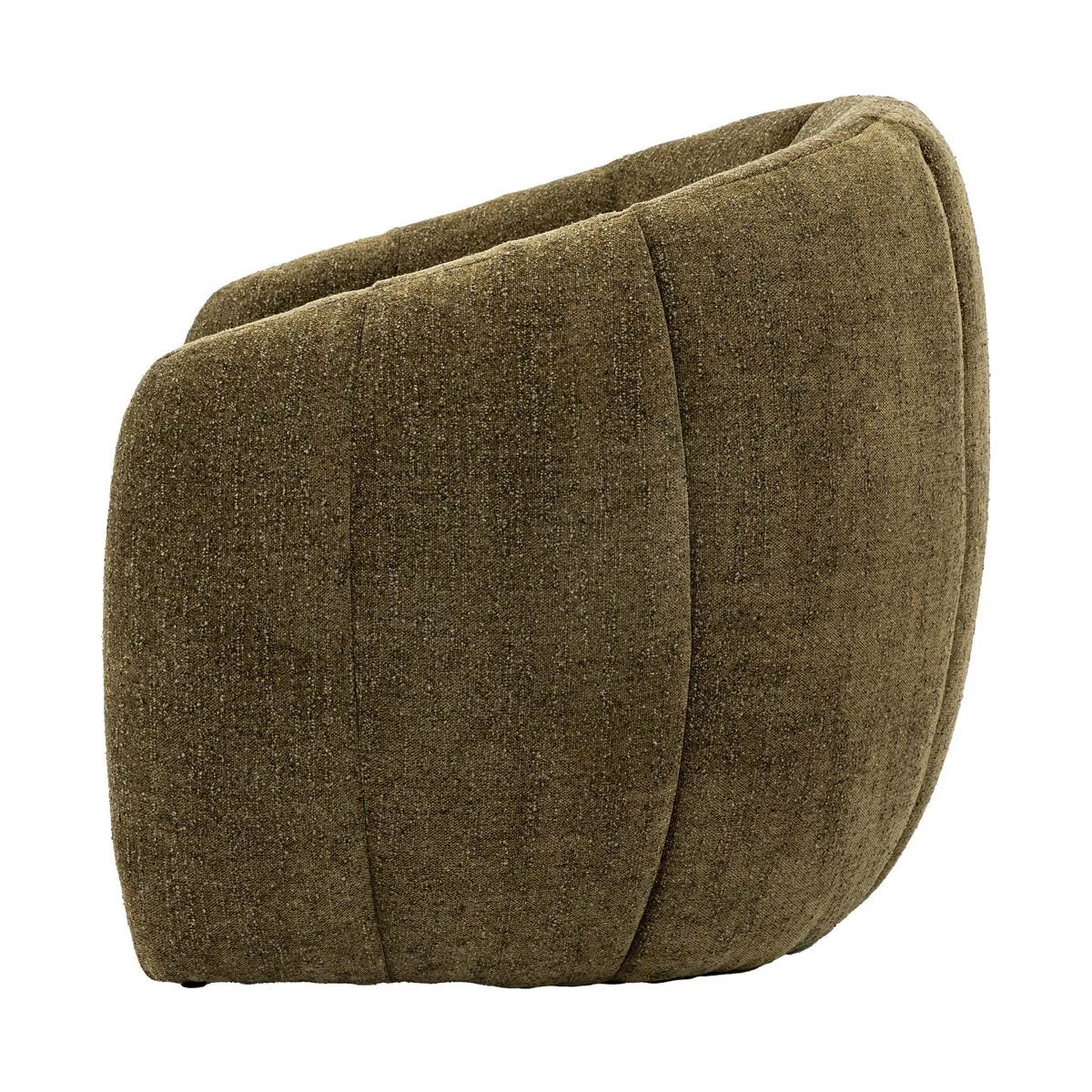 Luxury Modern Gallery Atella Moss Green Bouclé Tub Chair