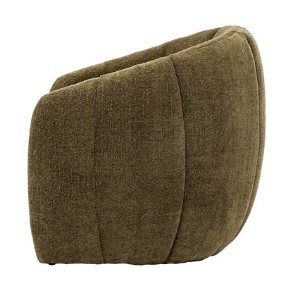 Luxury Modern Gallery Atella Moss Green Bouclé Tub Chair