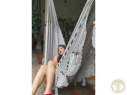 Luxury designer Authentic double hammock from Nicaragua 100% cotton hamac xl mombacho 2
