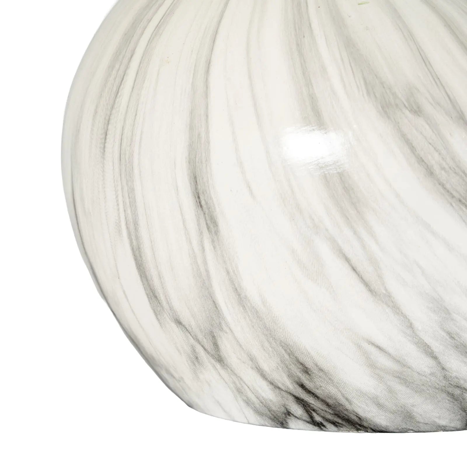 Close-up of a marble-patterned surface with gray and white colors.