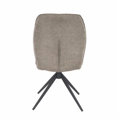 Modern Indus Valley Cavella round Ceramic Extending Dining Table + 4 Beige Chairs