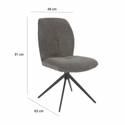 Modern Indus Valley Cavella round Ceramic Extending Dining Table + 4 Grey Chairs