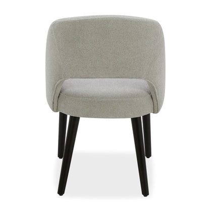 Modern Kobe Grey Fabric Dining Chairs, 2 Pack