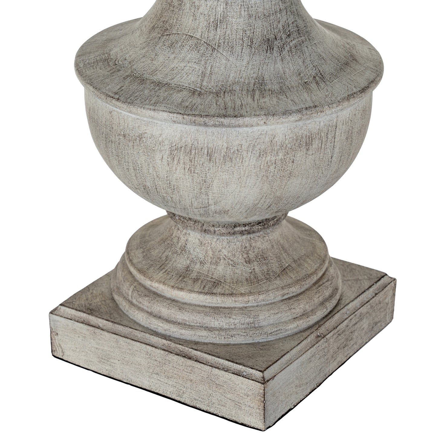 Decorative stone pedestal on a white background