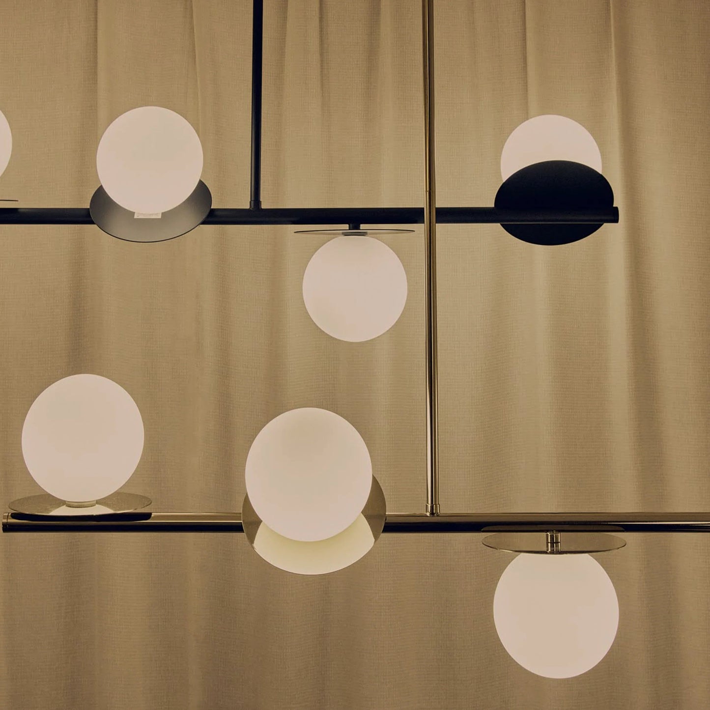 Charcoal grey opal disk ceiling light  Bathroom Ceiling Light BlissVeranda
