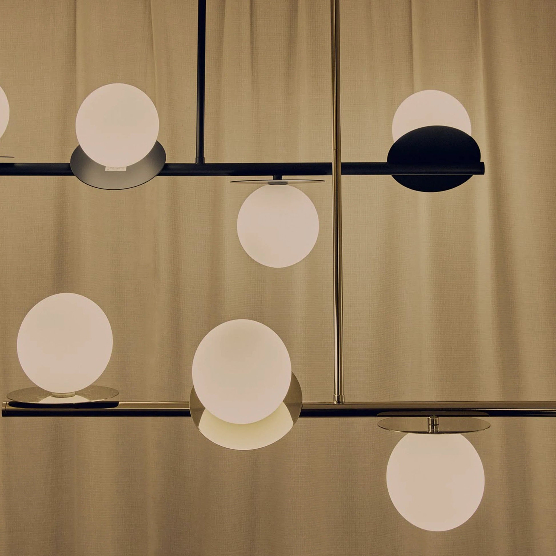 Charcoal grey opal disk ceiling light  Bathroom Ceiling Light BlissVeranda