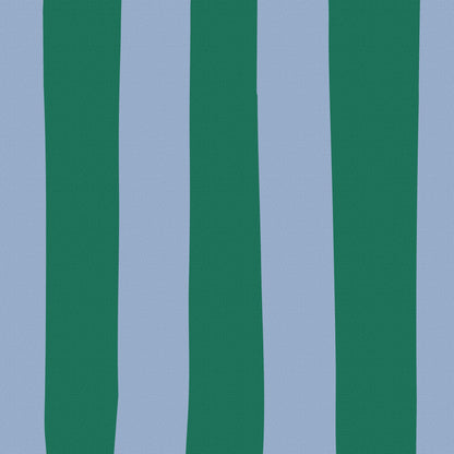 Pool blue & olive green striped drum shade  Printed shade BlissVeranda