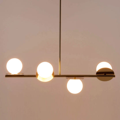 Brass opal disk ceiling light  Bathroom Ceiling Light BlissVeranda