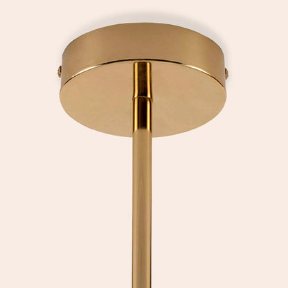 Brass opal disk ceiling light  Bathroom Ceiling Light BlissVeranda