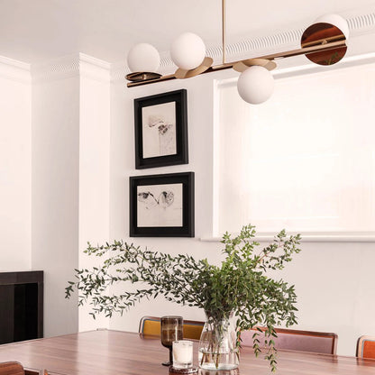 Brass opal disk ceiling light  Bathroom Ceiling Light BlissVeranda