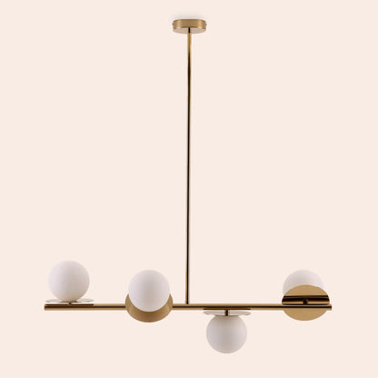 Brass opal disk ceiling light  Bathroom Ceiling Light BlissVeranda