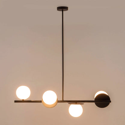 Charcoal grey opal disk ceiling light  Bathroom Ceiling Light BlissVeranda