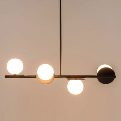 Charcoal grey opal disk ceiling light  Bathroom Ceiling Light BlissVeranda