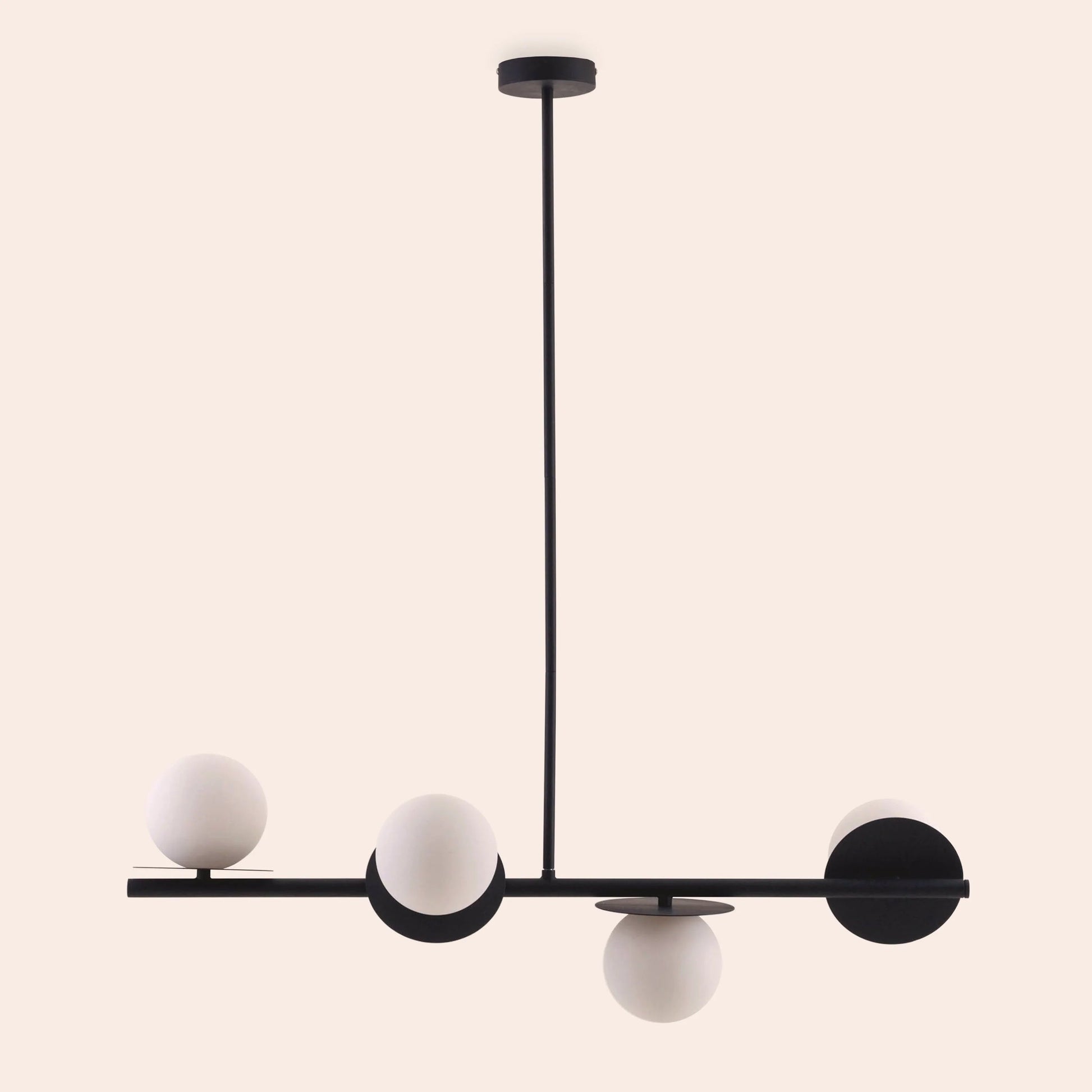 Charcoal grey opal disk ceiling light  Bathroom Ceiling Light BlissVeranda