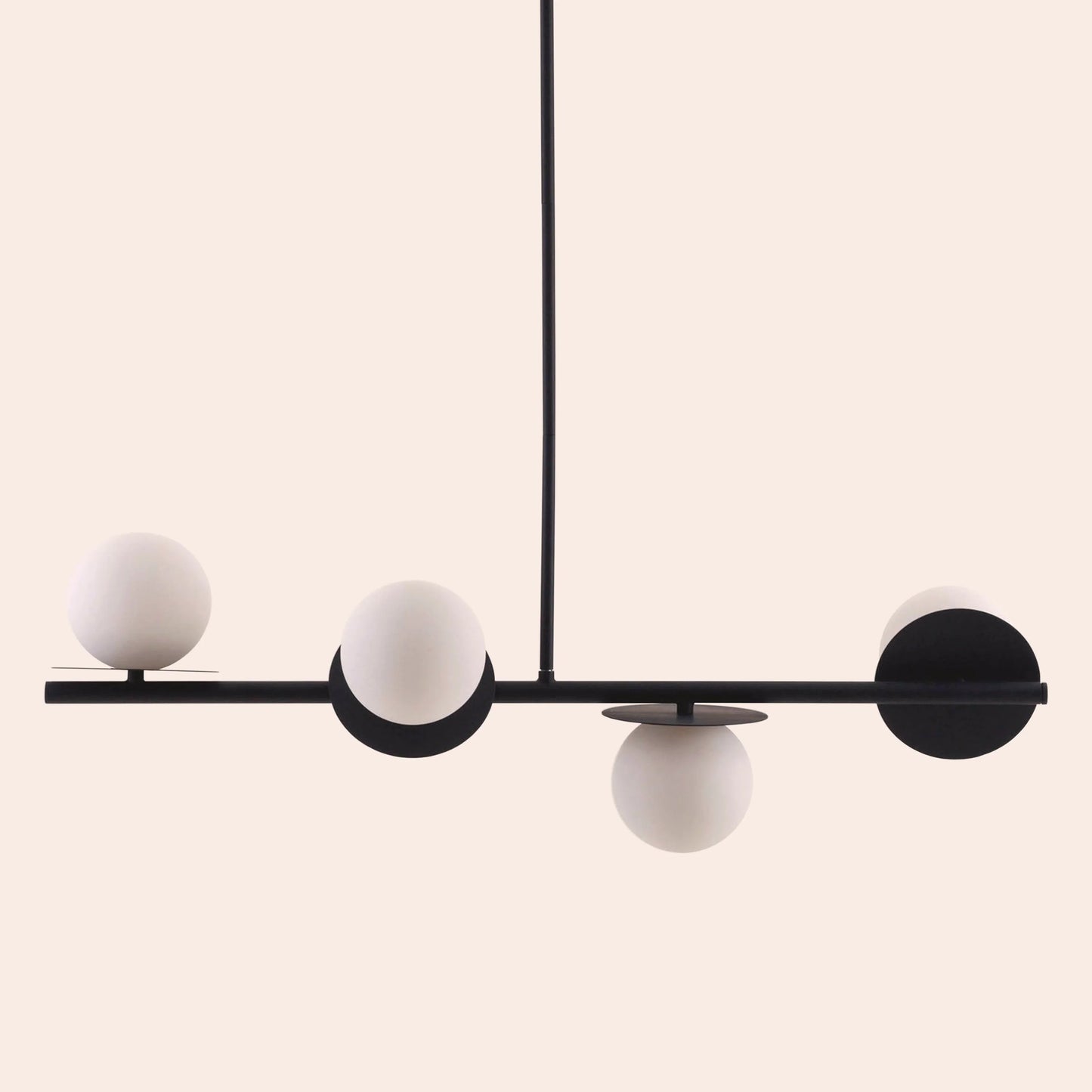 Charcoal grey opal disk ceiling light  Bathroom Ceiling Light BlissVeranda