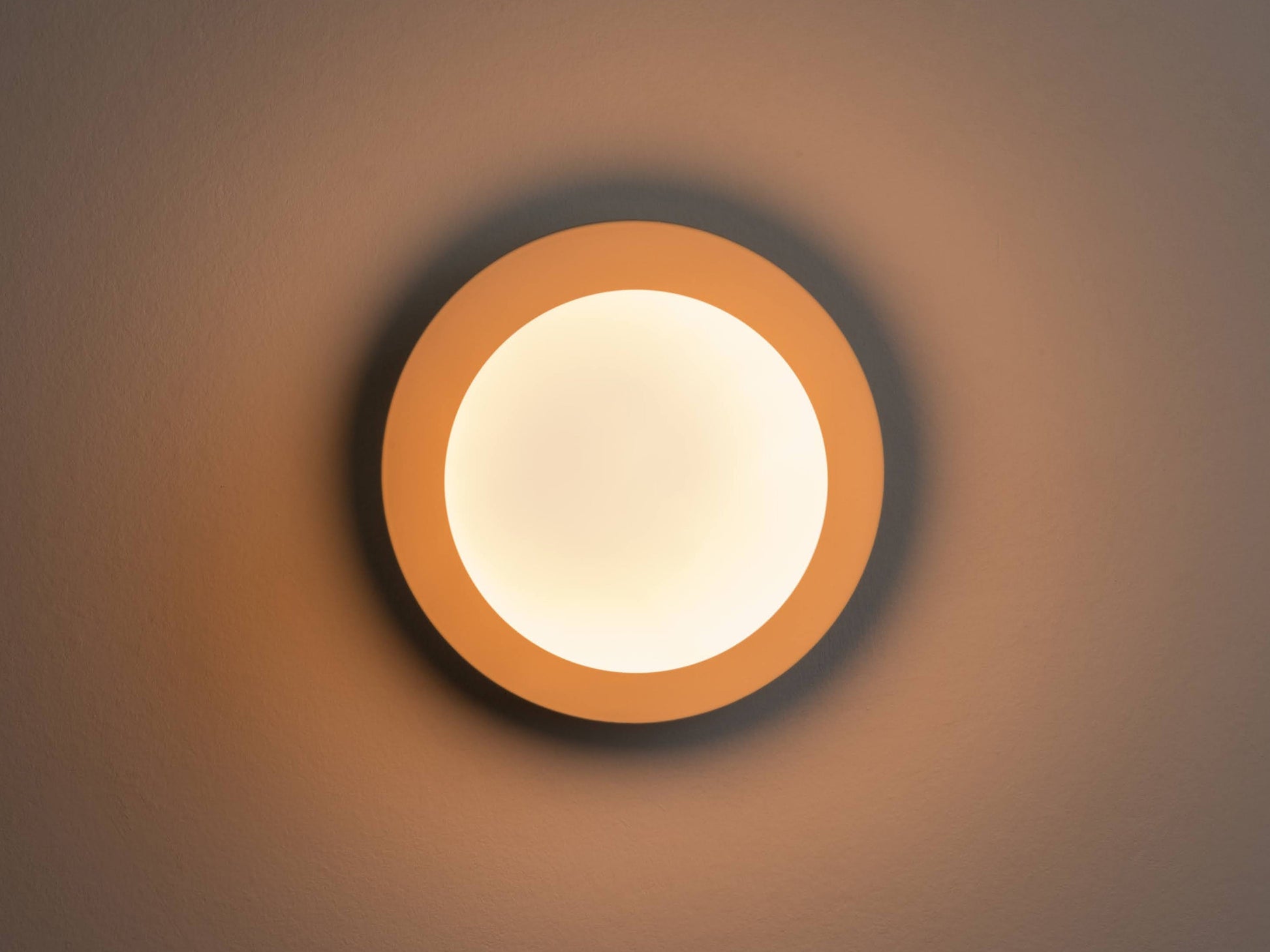 Sand grey opal disk wall light  Bathroom Wall Light BlissVeranda