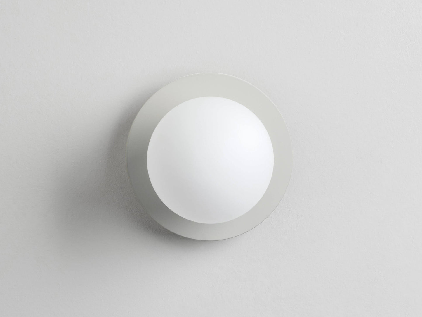 Sand grey opal disk wall light  Bathroom Wall Light BlissVeranda