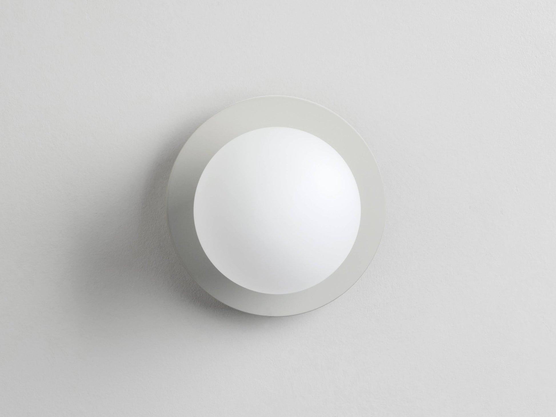 Sand grey opal disk wall light  Bathroom Wall Light BlissVeranda