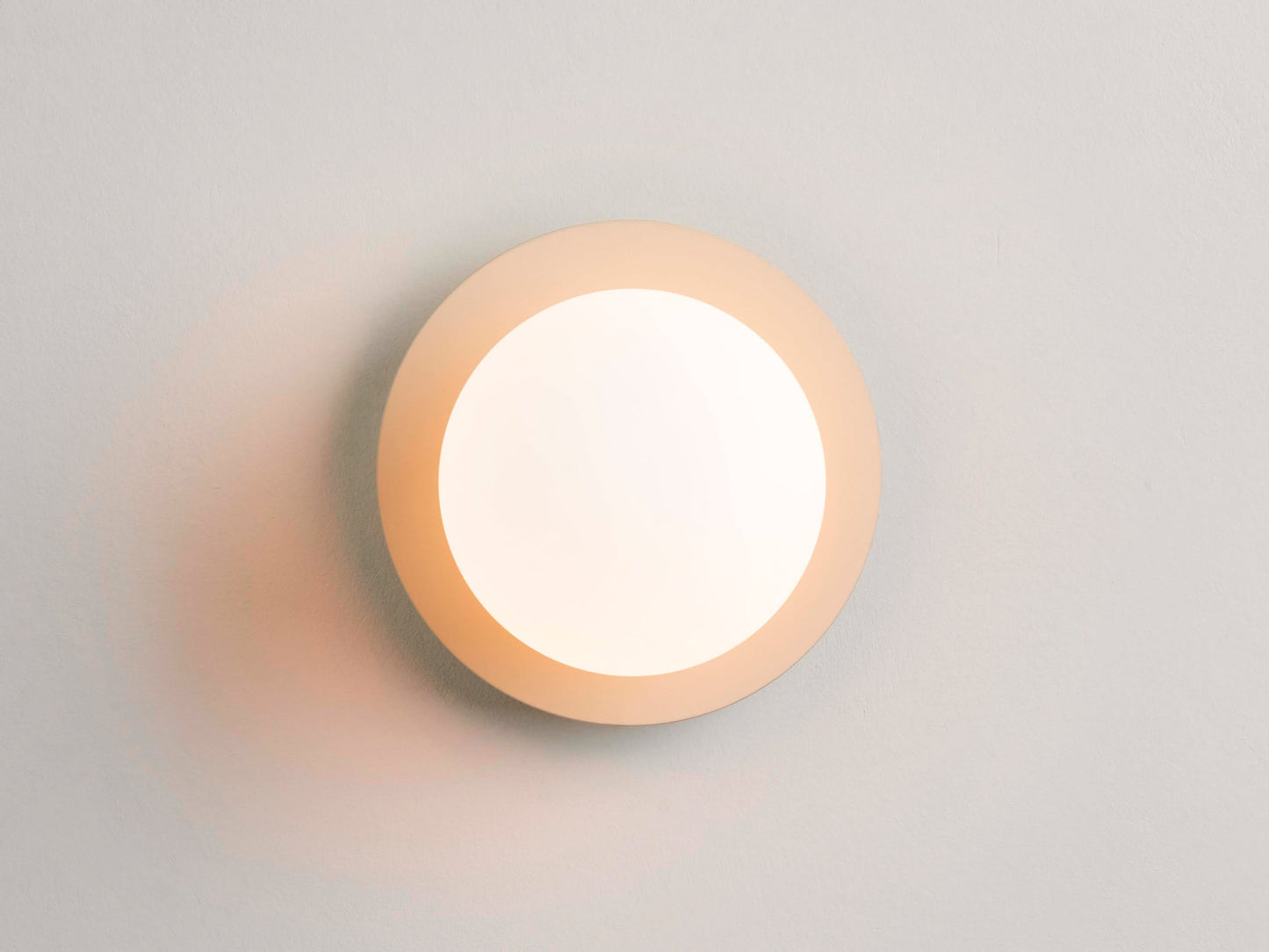 Sand grey opal disk wall light  Bathroom Wall Light BlissVeranda