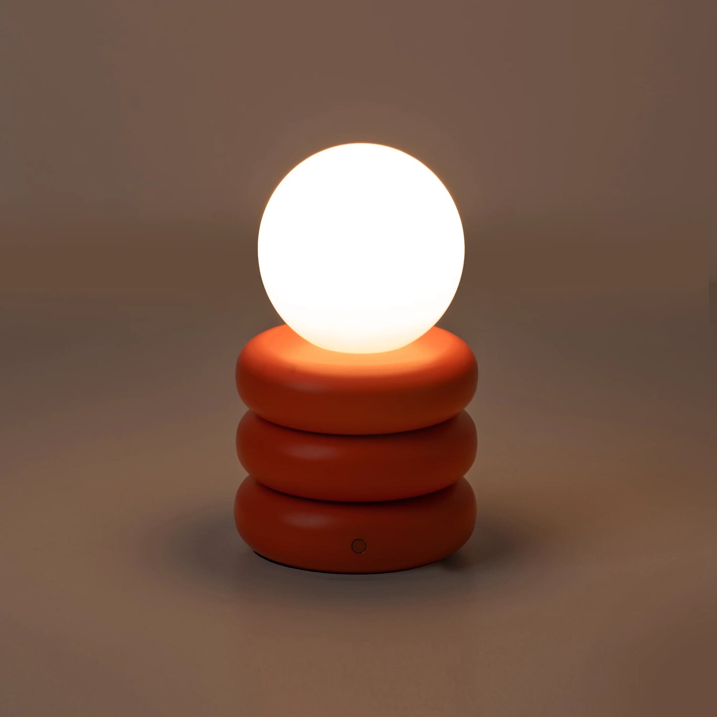Peel orange tube cordless table lamp - BlissVeranda